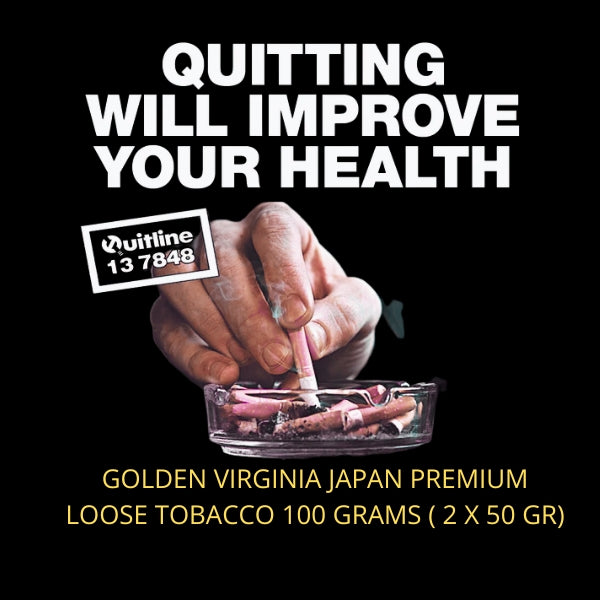 Golden Virginia Japanese Premium Loose Tobacco 100 Grams ( 2 x 50 Gr)